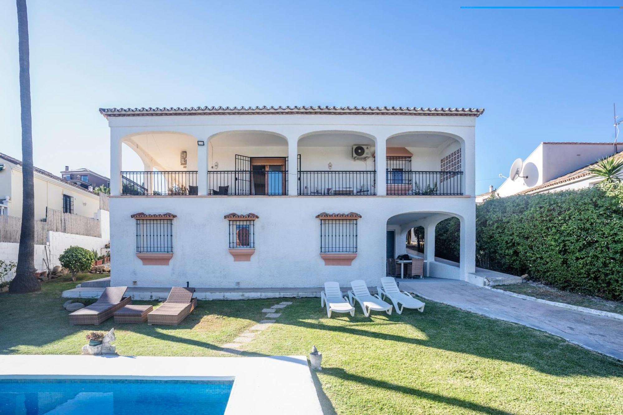 Beautiful 5 Bedroom Villa, Sea Views, Private Pool, Estepona Newly Refurbished Exterior foto