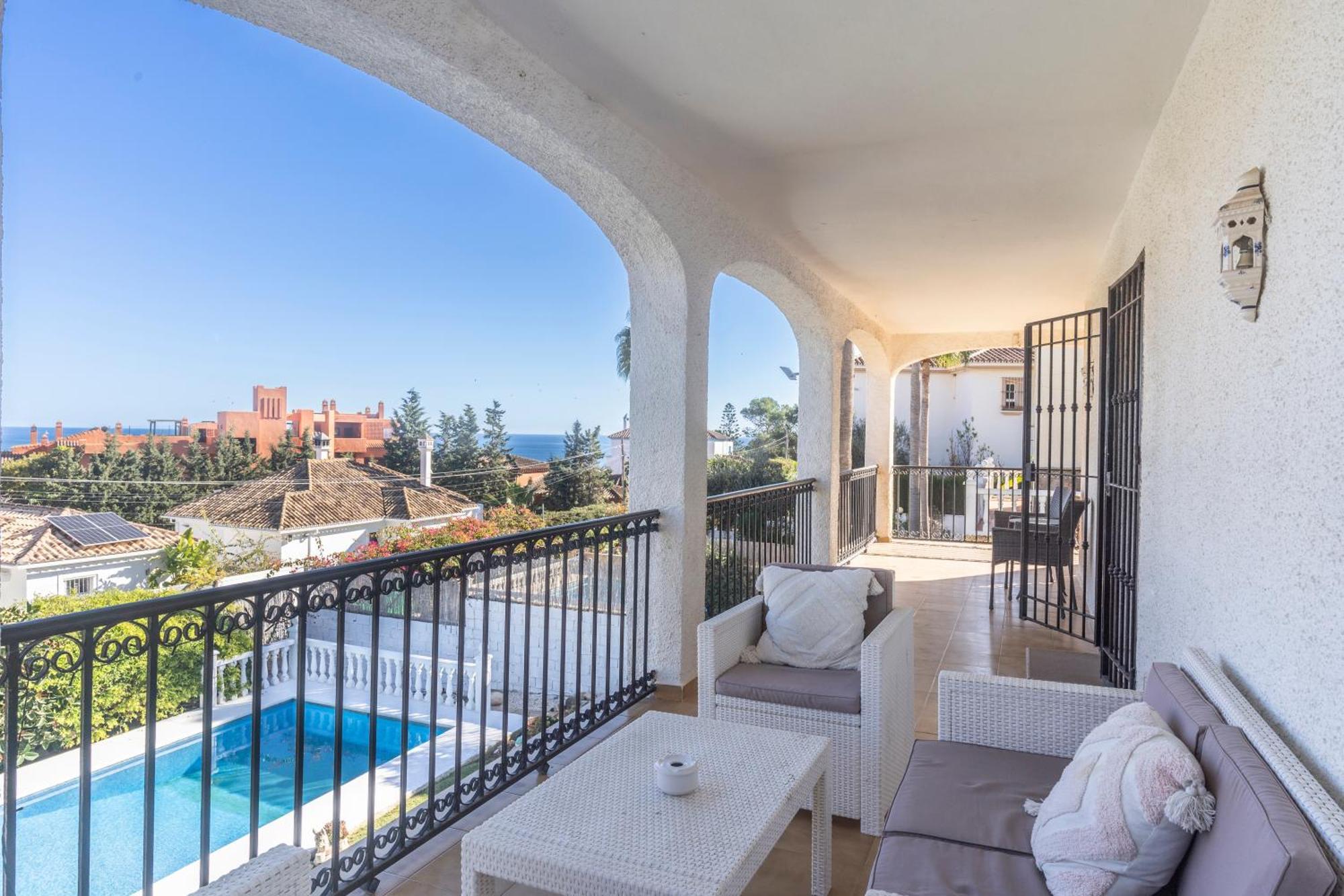 Beautiful 5 Bedroom Villa, Sea Views, Private Pool, Estepona Newly Refurbished Exterior foto